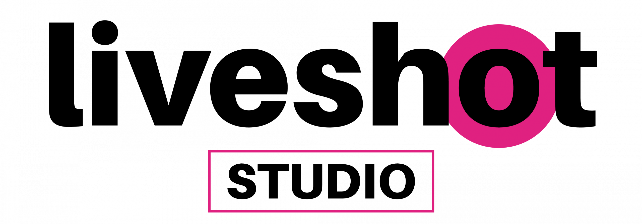 Live Shot Studio Logo black & pink vectorized